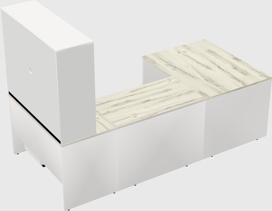 U-shaped desk
