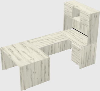 U-shaped desk
