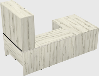 U-shaped desk