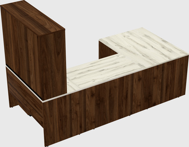U-shaped desk