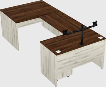 U-shaped desk