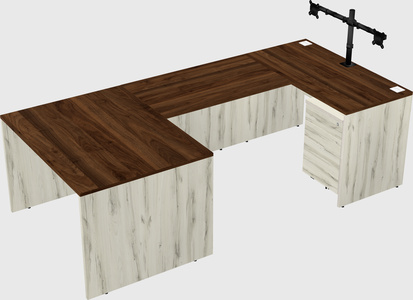 U-shaped desk