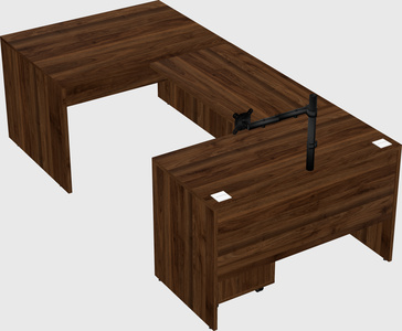 U-shaped desk