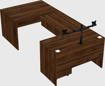 U-shaped desk
