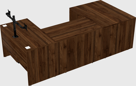U-shaped desk