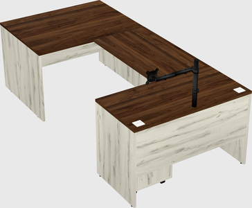 U-shaped desk