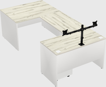 U-shaped desk