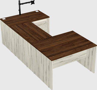 U-shaped desk