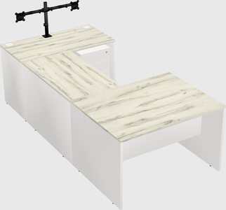U-shaped desk