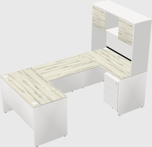 U-shaped desk
