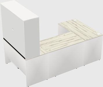U-shaped desk