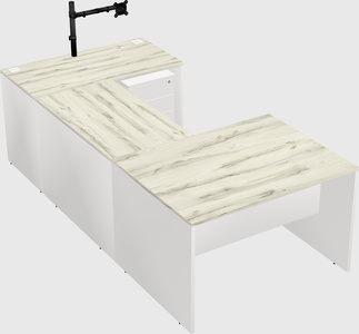 U-shaped desk