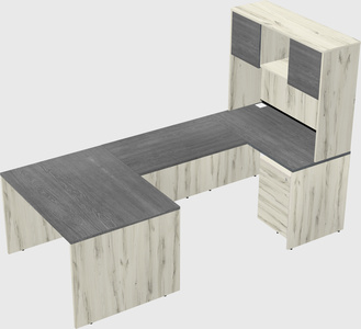 U-shaped desk