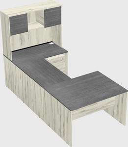 U-shaped desk