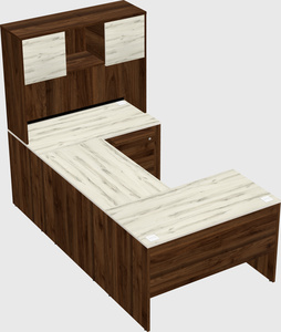 U-shaped desk