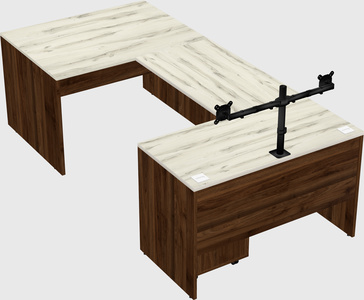 U-shaped desk