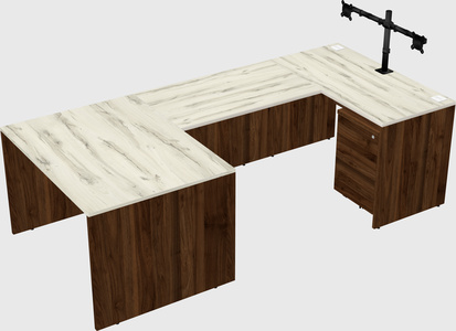 U-shaped desk
