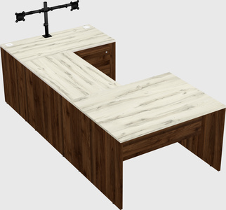 U-shaped desk