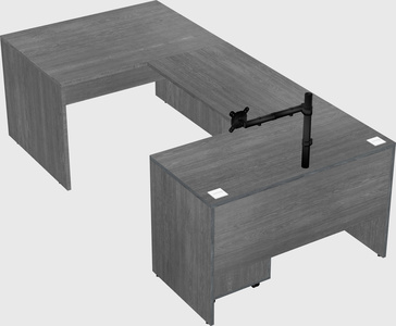U-shaped desk