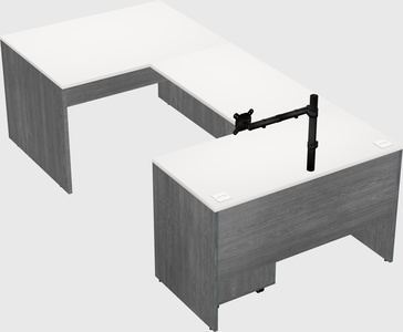 U-shaped desk