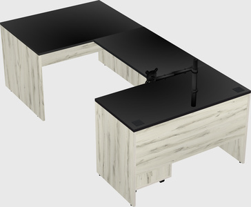 U-shaped desk