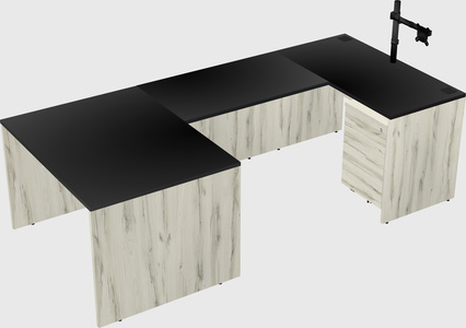 U-shaped desk
