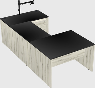 U-shaped desk