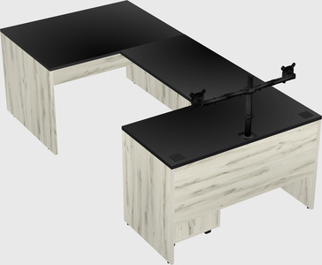 U-shaped desk