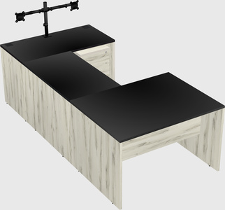 U-shaped desk