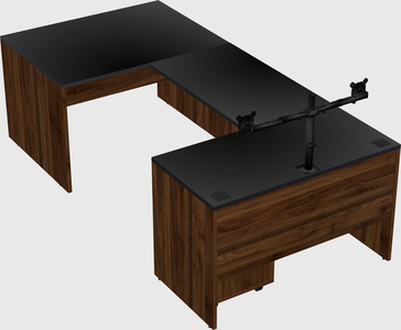 U-shaped desk