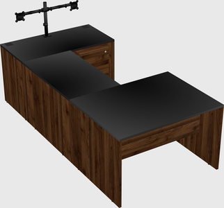 U-shaped desk