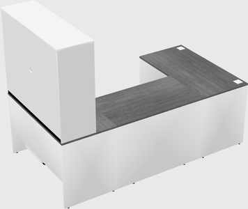U-shaped desk