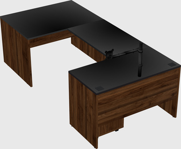 U-shaped desk