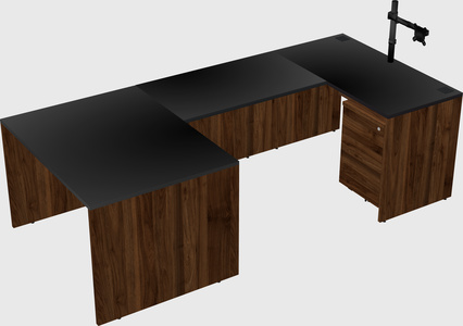 U-shaped desk