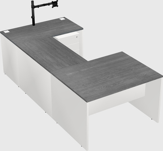 U-shaped desk