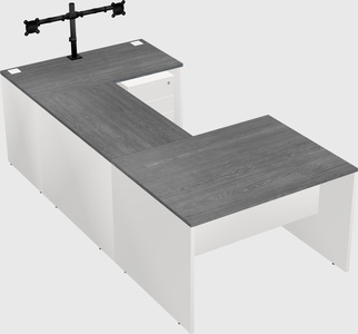 U-shaped desk