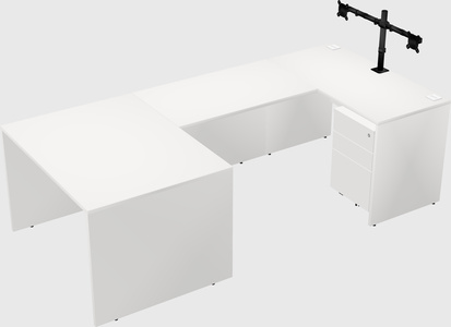U-shaped desk