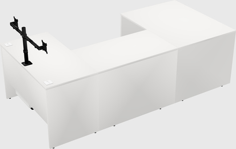 U-shaped desk