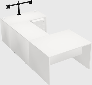 U-shaped desk