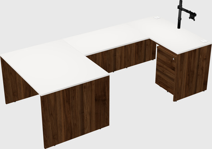 U-shaped desk