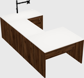 U-shaped desk