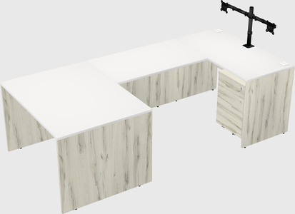 U-shaped desk