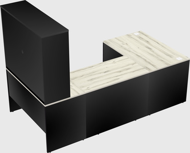 U-shaped desk