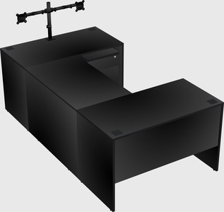 U-shaped desk