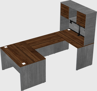 U-shaped desk
