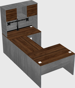 U-shaped desk