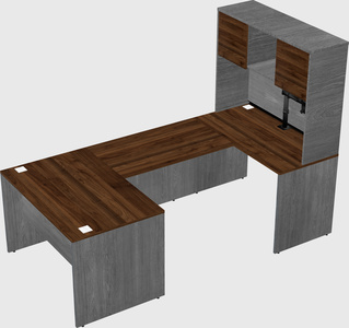 U-shaped desk