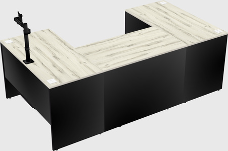 U-shaped desk