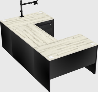 U-shaped desk