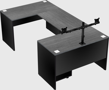 U-shaped desk